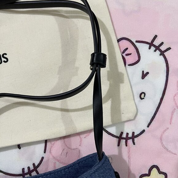 Jacquemus Blue Canvas Denim Shoulder Bag - Picture 8 of 10